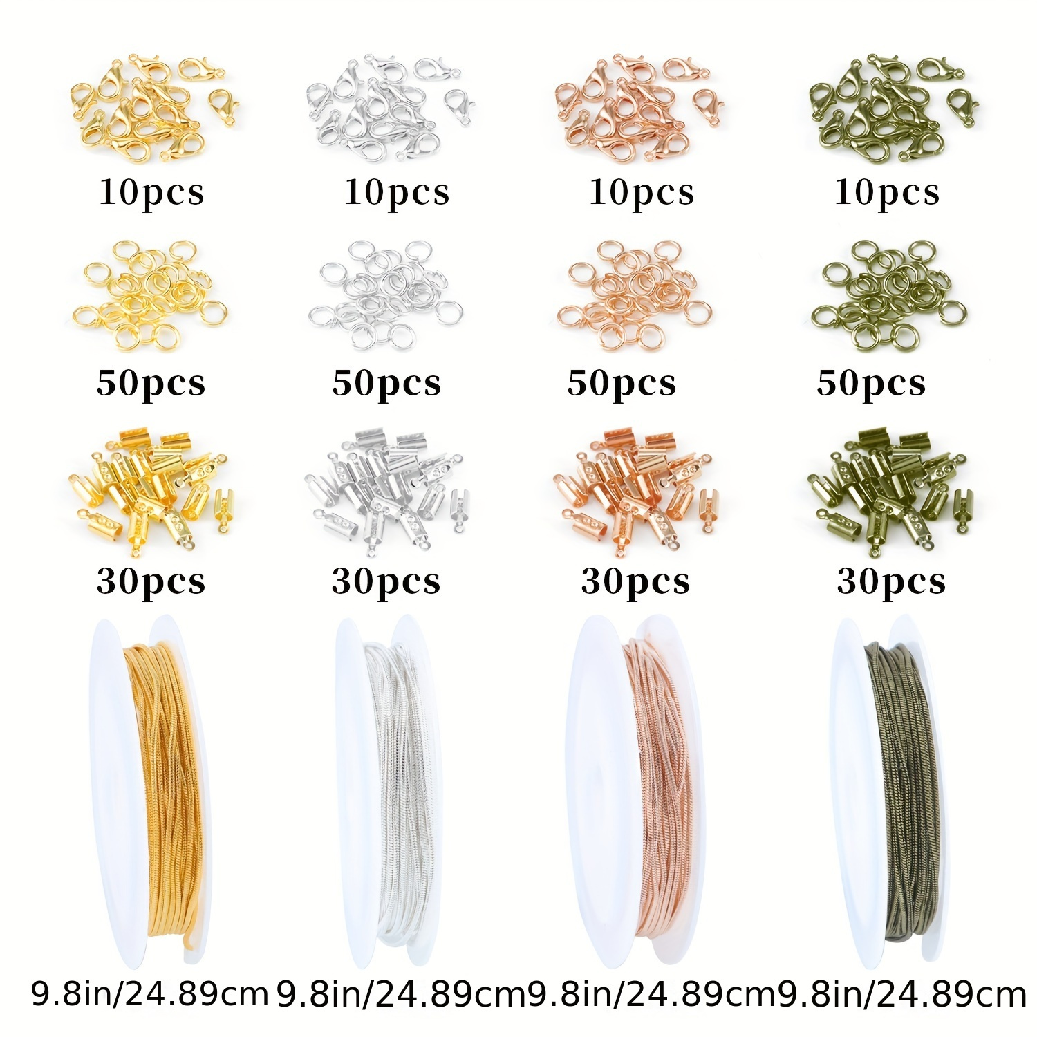 4-color 3-meter Chain + Lobster Clasp Single Ring Positioning