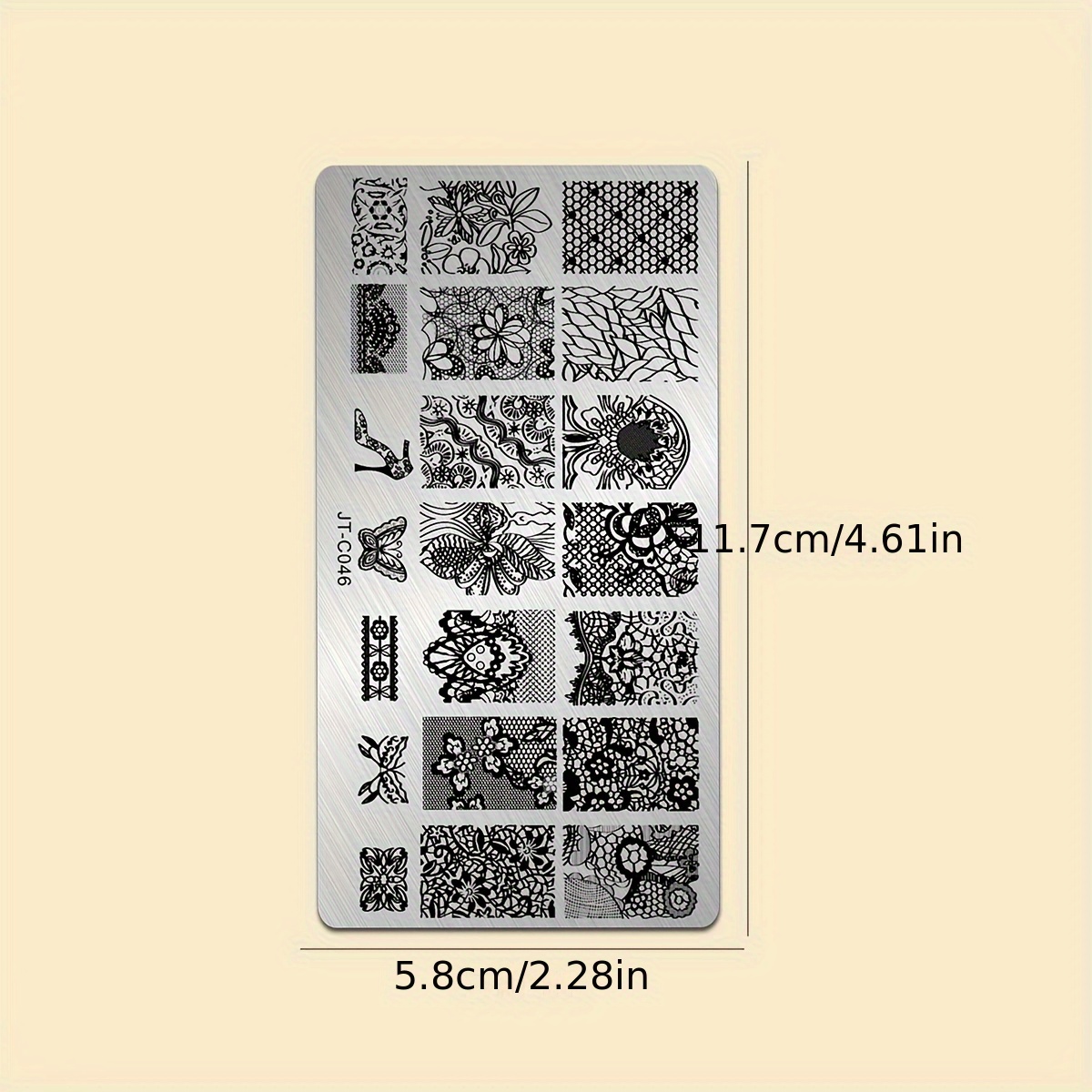 Stainless Steel Nail Art Stamping Plates Create Stunning Temu