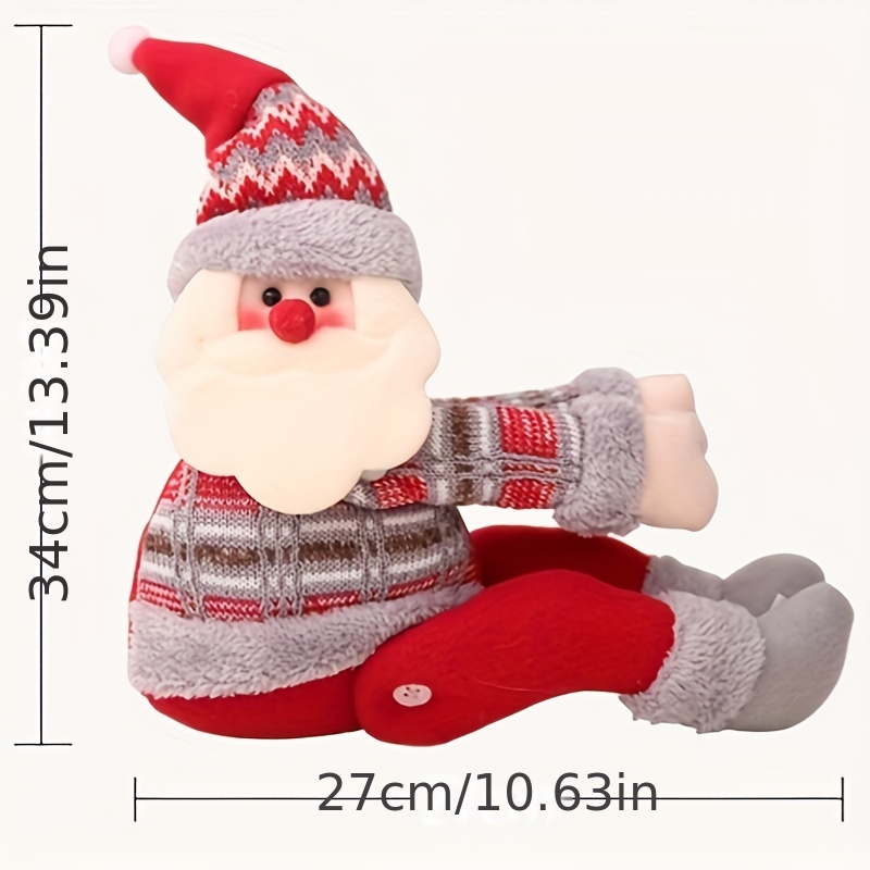 christmas decoration home window curtains decoration buckle cartoon doll hug buckle window decoration christmas gifts 3