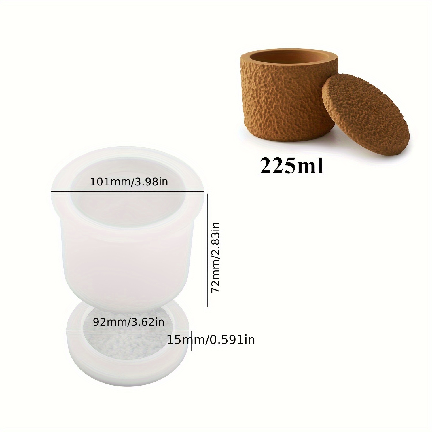 DIY Handmade Gypsum Form Aroma Cup Mold Mongolia Cup Gypsum Form For  Candles Cup Mold Silicone Mold for Cement Jewelry Box Mold