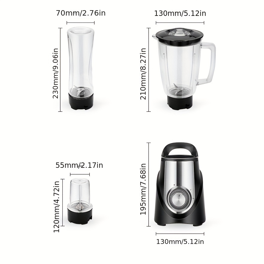 and Food Processor Combo, Blender for Shakes and Smoothies