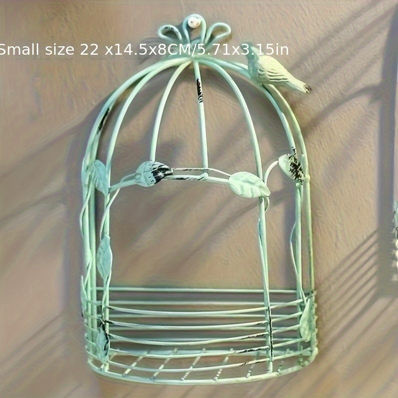 [Outdoor Decoration] 1pc Birdcage Wrought Iron Orn...