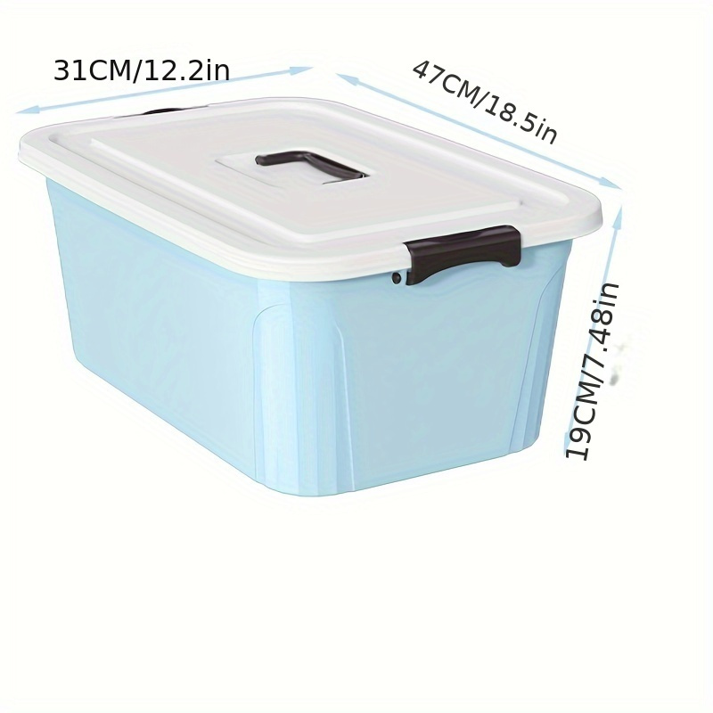 4pcs Sea Shipping Pink Storage Box Blue Sorting Box Gray Plastic Storage  Box Large Capacity Clothing Toy Storage Box Four-piece Set XXL