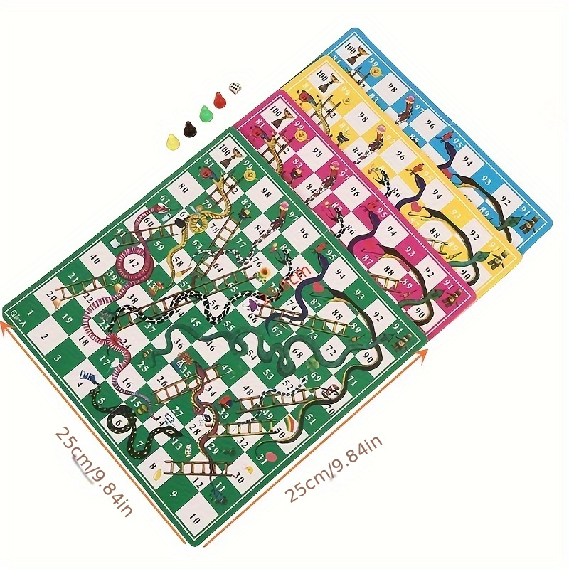 Board games snake ladder board game set flight chess educational