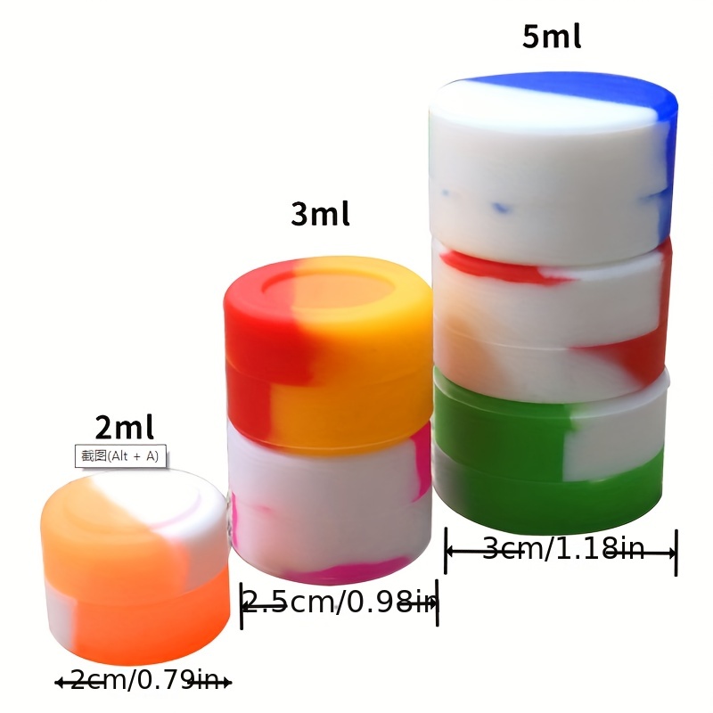 Jar Storage Box Silicone Container Mix Colors Nonstick - Temu
