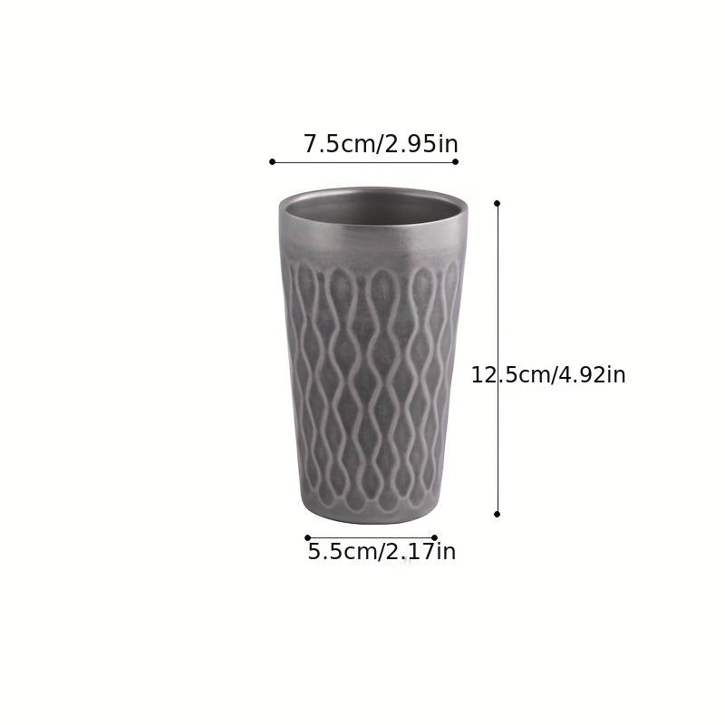 Water Cup 304 Stainless Steel Single Layer Beer Juice Drinking Cup