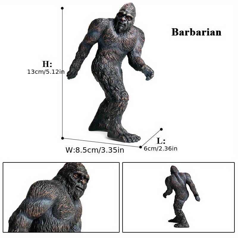 Simulation Monster Werewolf Yeti Model Action Figures Home Decoration  Snowman Wolf Man Figurines Ornament Toys For