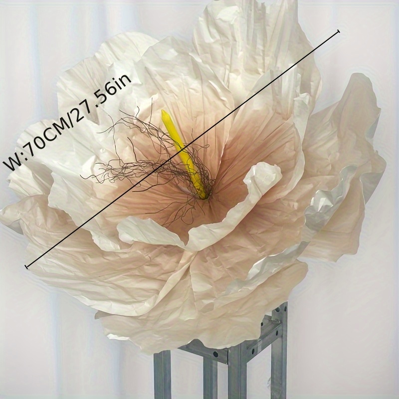 TEMU Enormous Decorative Colorful Paper Flowers For Shaping, Suitable For Store Windows, Large Supermarket Decorations, Wedding And Festival Party