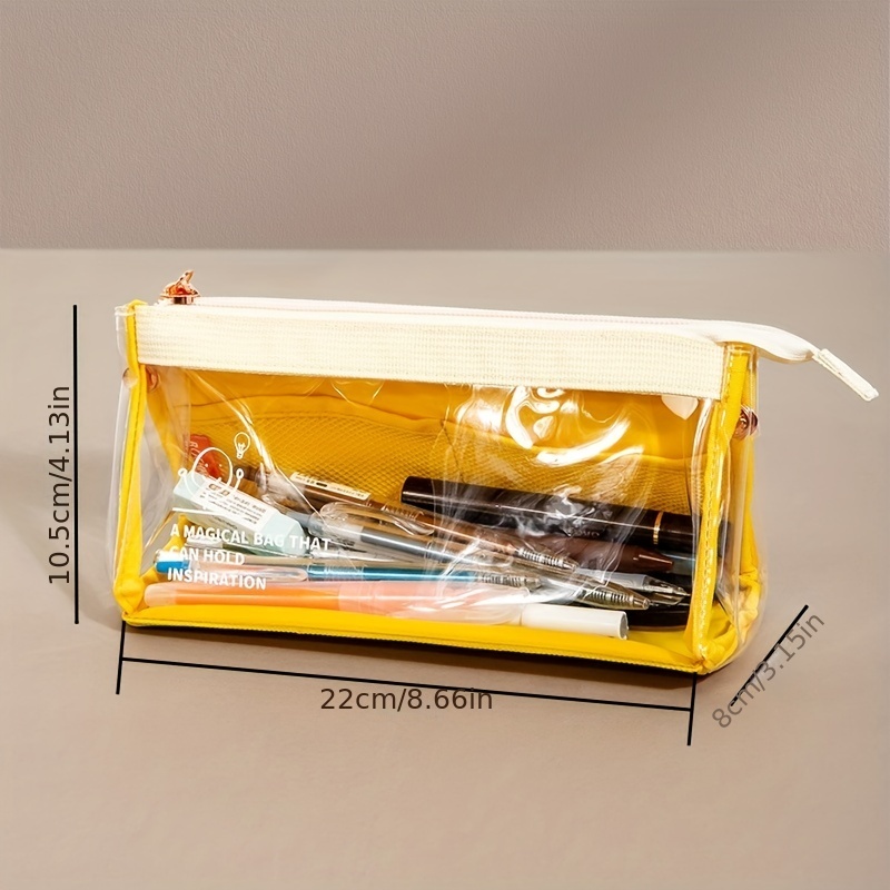 Large Transparent Pencil Case