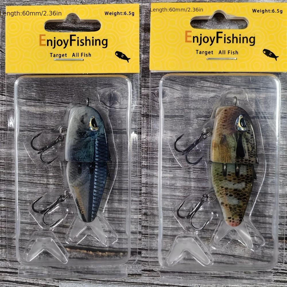1pc jointed fishing lure 2 sections fishing bait - Temu