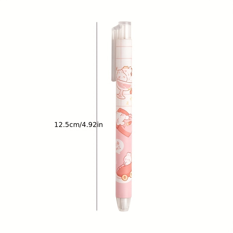 1Pc Pen shape Retractable Pencil Erasers Automatic Rubber Erasers  Correction Supplies for School cute Stationery Office - AliExpress