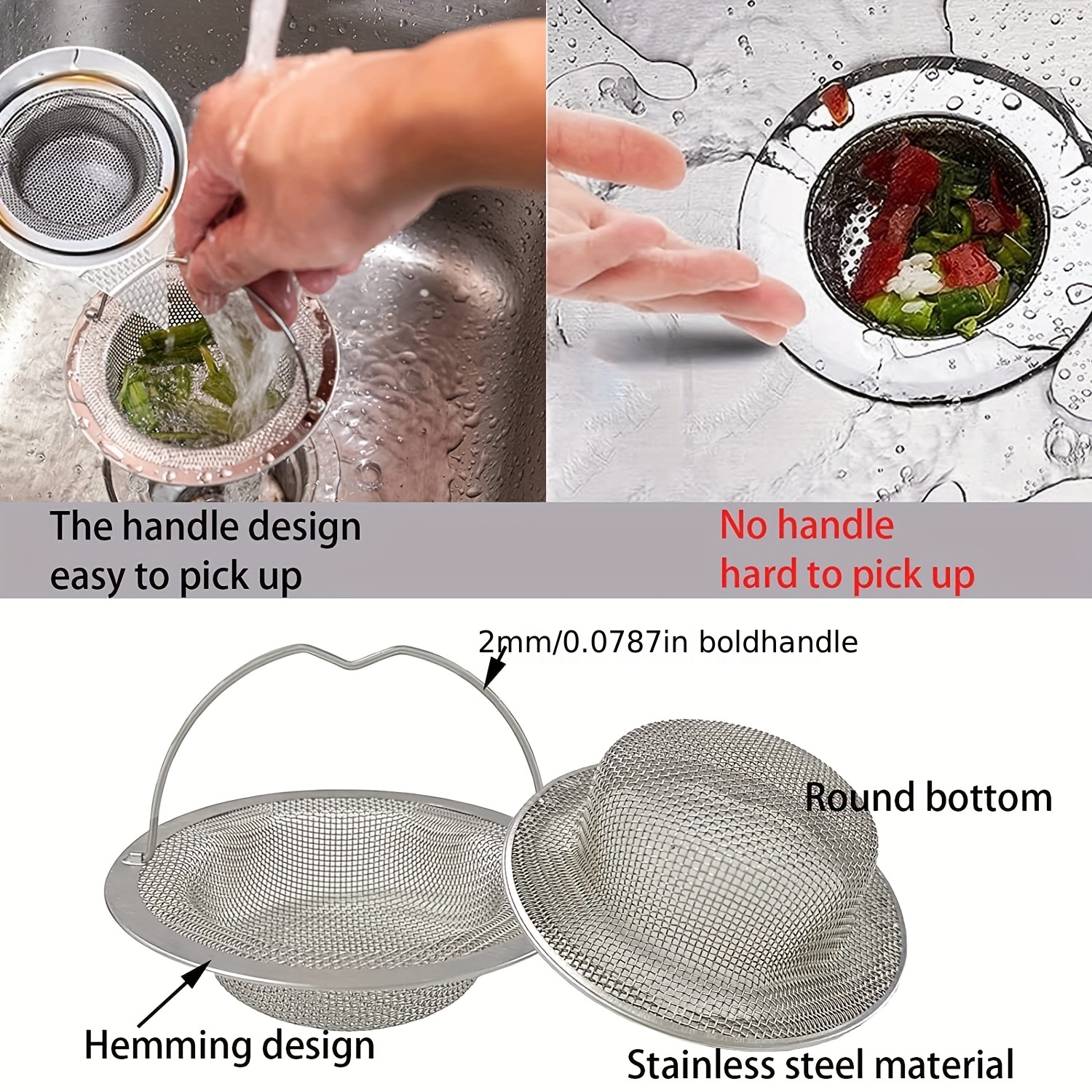 Design House Kitchen Sink Drain Strainer Stainless Steel