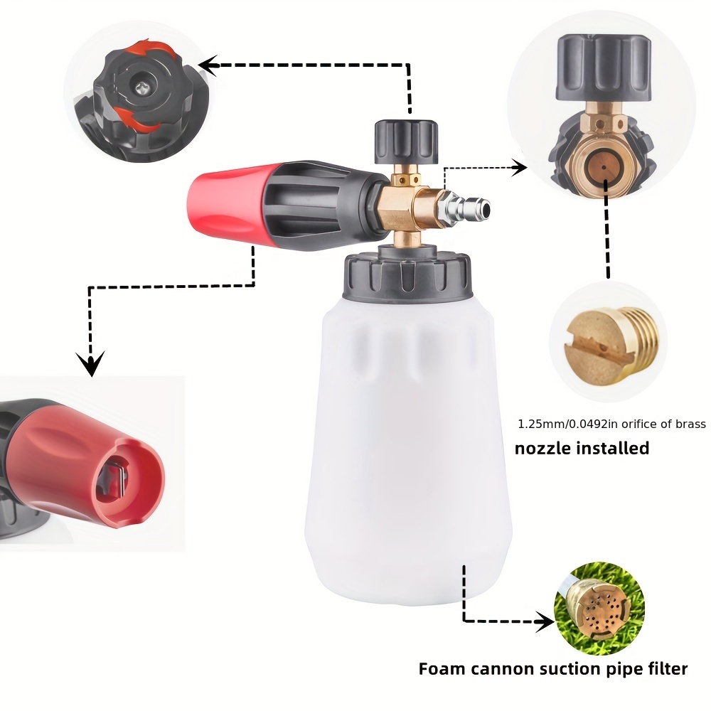 Tool Daily Pressure Washer Foam Cannon With Dual-connector Accessory, Power  Wash