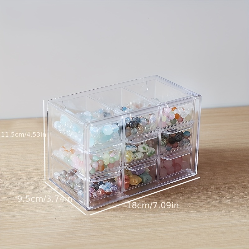 Grid Organizer Box 10 Compartment Storage Container For Jewelry Nails Tool  CHU