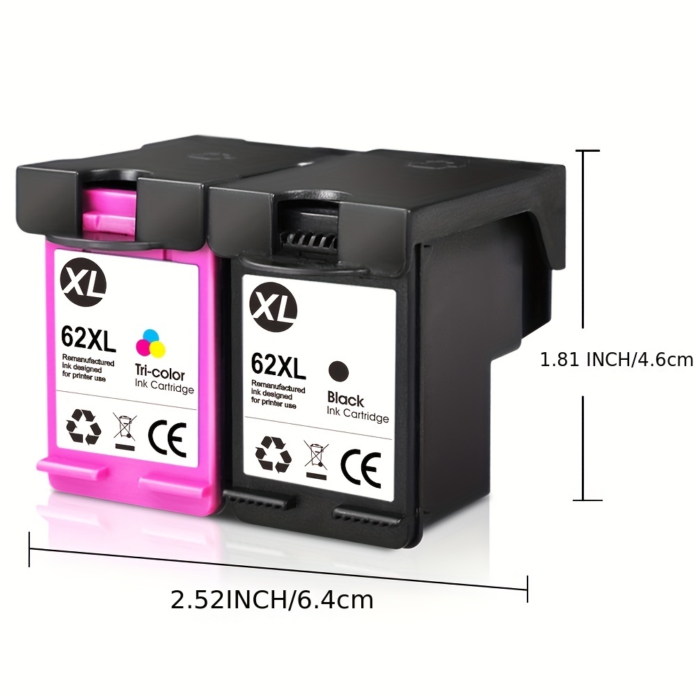 HP 62XL Tri-color High-yield Ink | Works with HP ENVY 5540, 5640, 5660,  7640 Series, HP OfficeJet 5740, 8040 Series, HP OfficeJet Mobile 200, 250