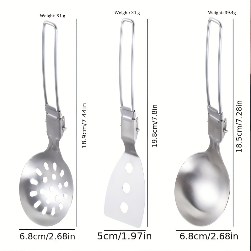 304 Stainless Steel Folding Portable Tableware Outdoor - Temu