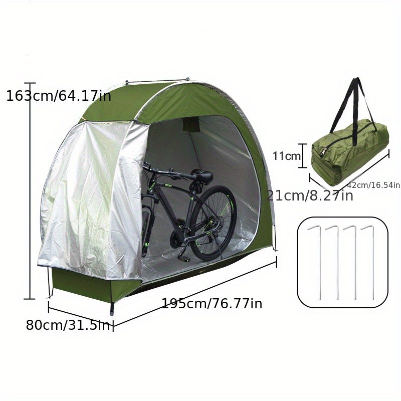 Tenda Per Deposito Bici, Copertura Per Bici Impermeabile Antipolvere,  Tettoia Per Biciclette Pieghevole Da Esterno, Riparo Da Giardino Da  Campeggio - Sport E Tempo Libero - Temu Italy