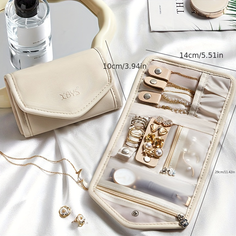 Image of Storage Bag, Jewelry Bag, Travel Jewelry Organizer, Necklace Earring Jewelry Box (jewelry Not Included)