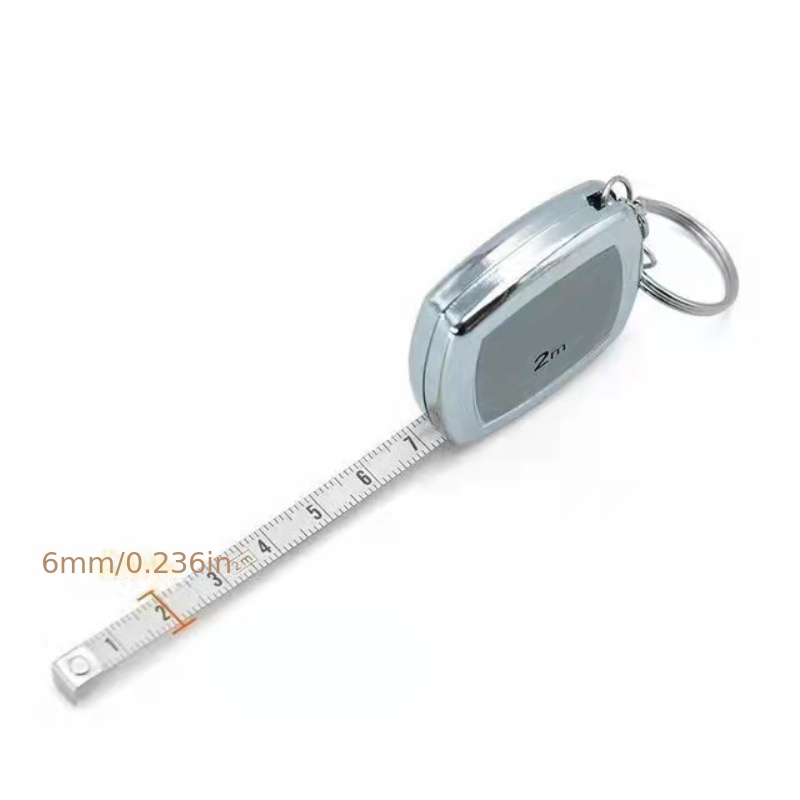 2 Meters Metric Inch Black Plastic Small Tape Measure Mini - Temu