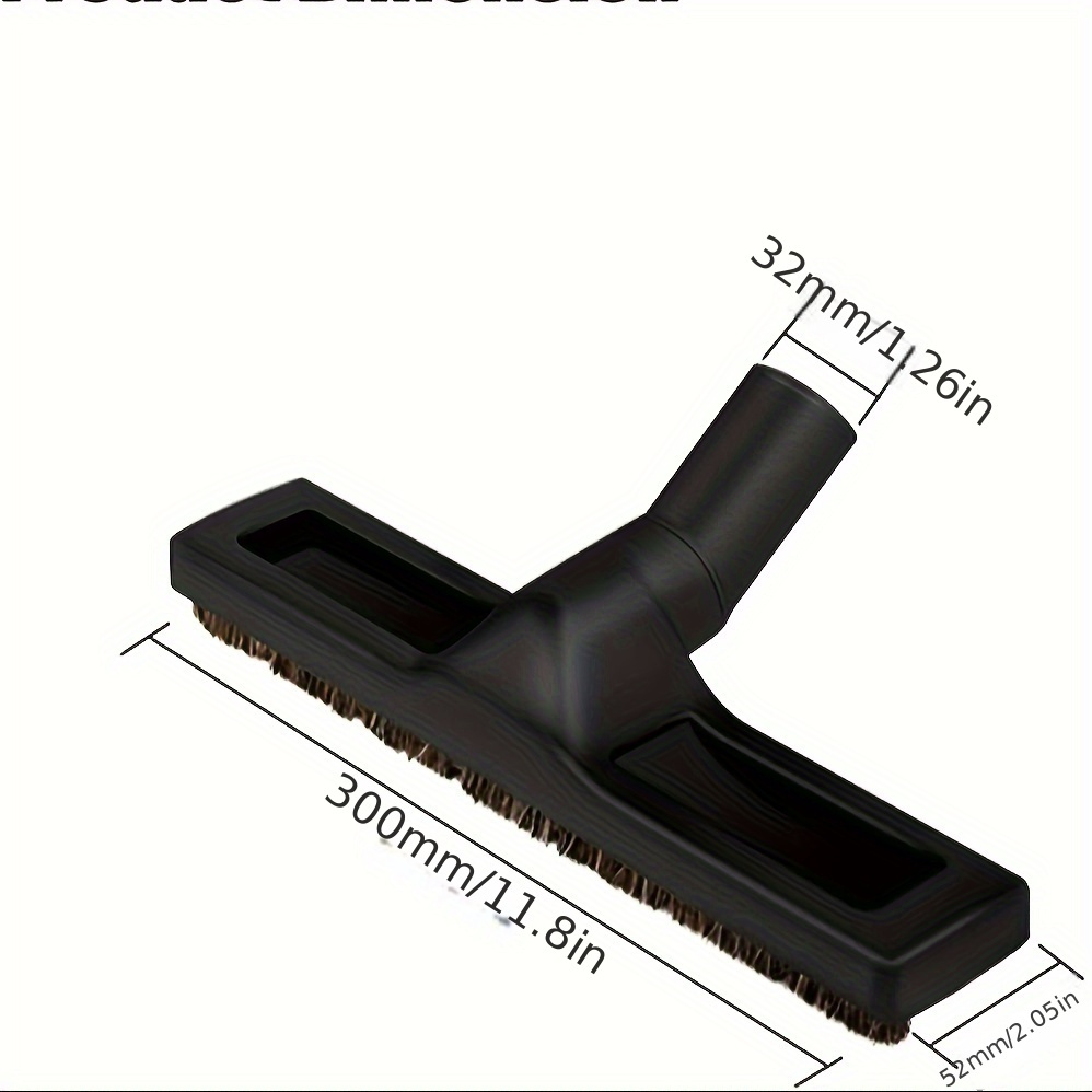 

1pc, 32mm 1 1/4 Inches Vacuum Hardwood Floor Attachment Accessories, Deluxe Extra Large Hardwood Brush 1-1/4inch Vacuum Attachments, Swivel Head Hard Floor Brush