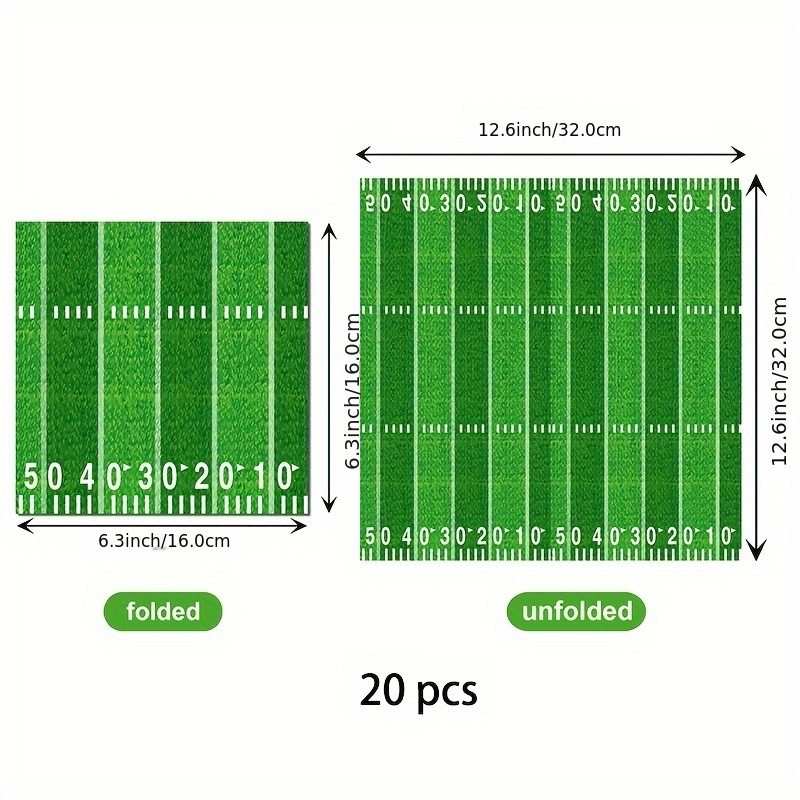 Image of Soccer Event 2026 - Set Of 20 Disposable Paper Napkins Featuring Design, Suitable For Parties, Dinners, Or As Bathroom Hand Towels For Sports-themed Birthday Celebrations For Halloween、christmas