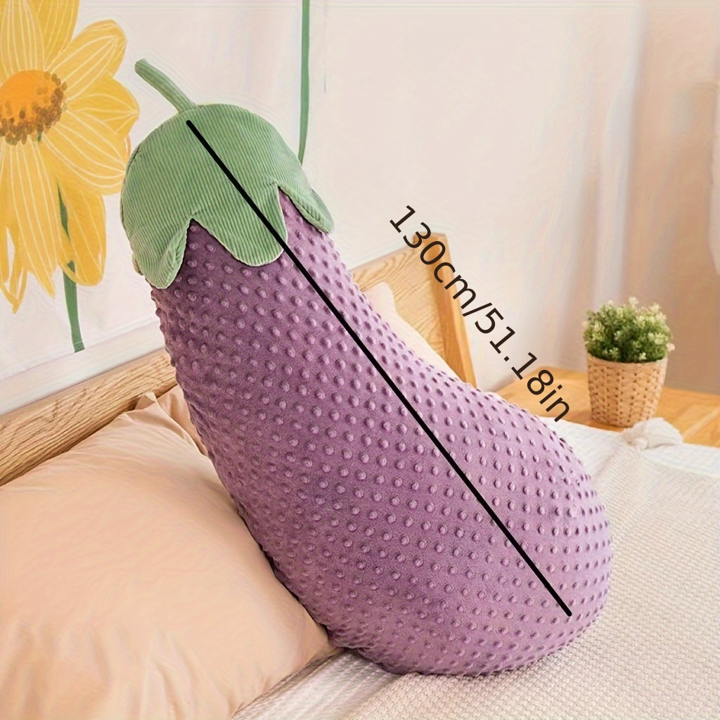 Eggplant Pillow Bed Sleeping Clip Leg Long Strip Pillow Boys - Temu