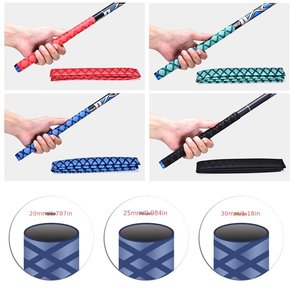 Anti-slip Heat Shrink Tube Wrap Wire Tubing Fishing Rod DIY 5 Colors 1M  Handle Insulation Waterproof Racket Handle Grip Sleeve
