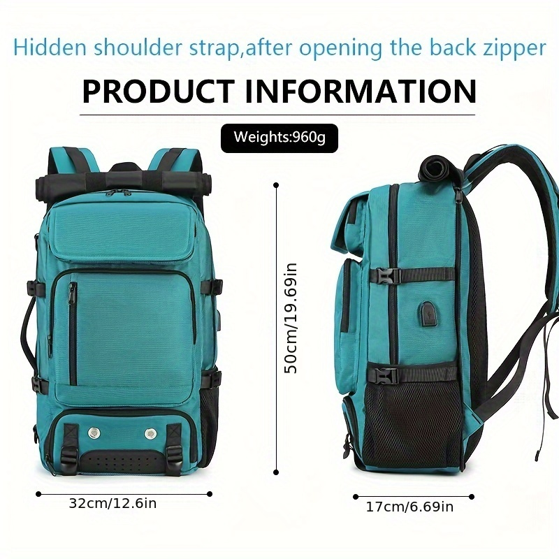 Sac à Dos de Randonnée Extérieur Élégant pour Femmes - Spacieux & Durable avec Compartiment pour Ordinateur Portable, Parfait pour le Camping & le Trekking - Disponible en Blanc, Rouge, Noir