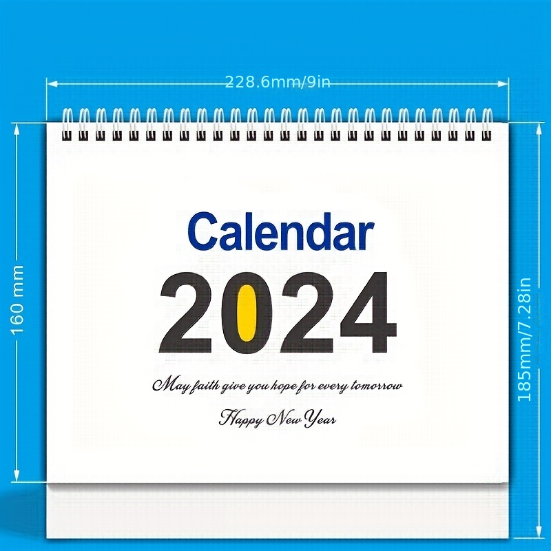 Calendario da tavolo 2024 con pianificazione mensile, lista delle cose da  fare e vacanze evidenziate, stabile mini calendario da scrivania in carta  premium, 175 mm x 125 mm, francese : : Cancelleria