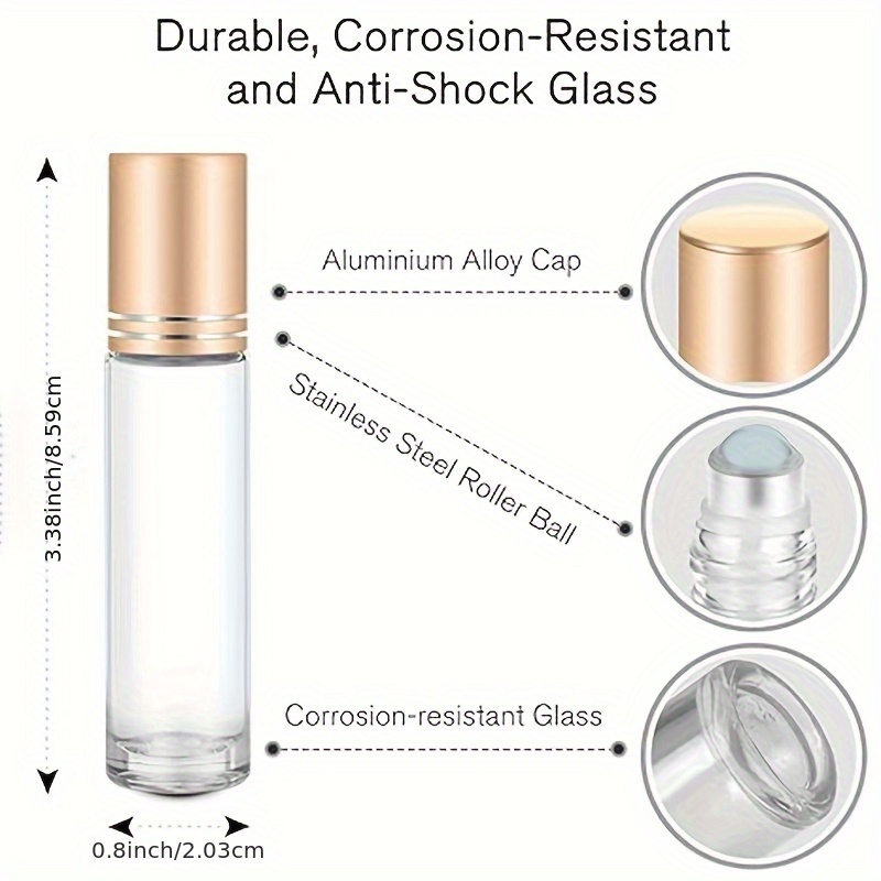 2x Transparente Glasflaschen 20 Ml – Perfekt Für ätherische Öle & Kosmetik