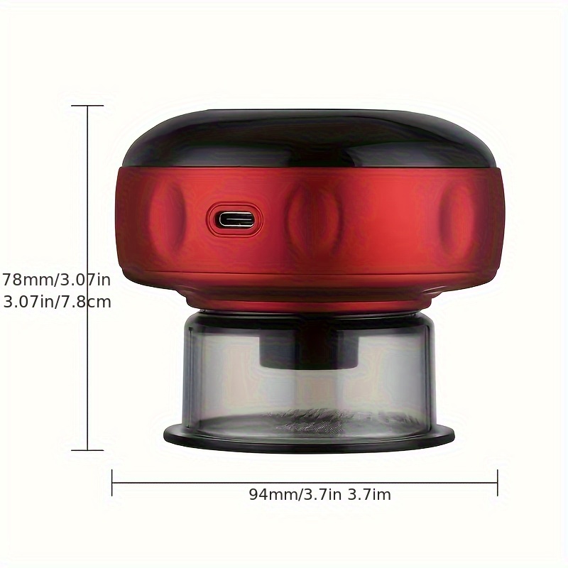 electric vacuum cupping machine usb rechargeable 36v or below 18650 battery back neck arm massager heating suction   for   Product details 0