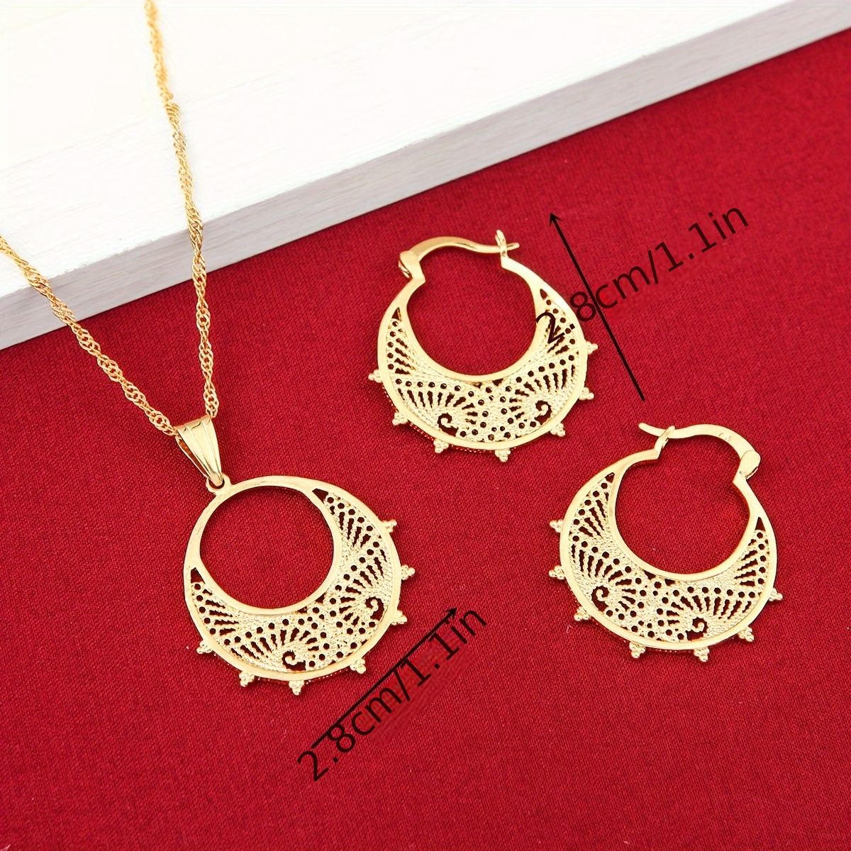 newest   necklace earrings jewelry sets color african eritrean wedding   gifts details 0