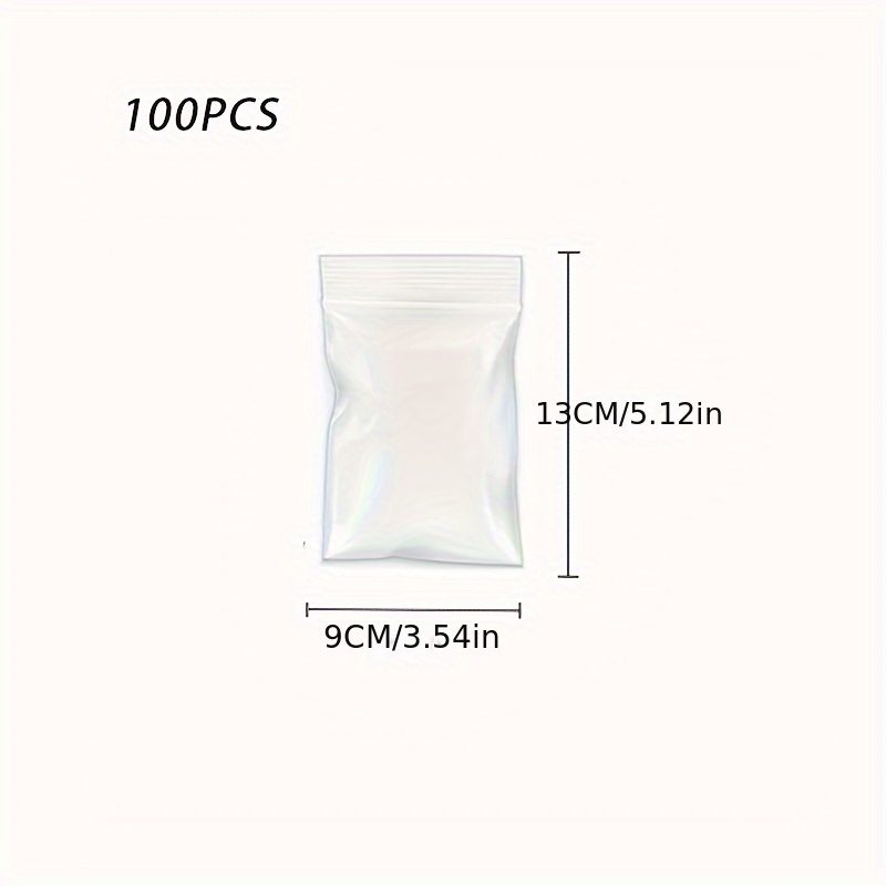 Clear Plastic Zip Bags, 4MIL Heavy Duty Thickness, Reclosable Top Lock,  Small Large Mini Baggies for Jewelry, Beads, Rings Coins Any Quanity