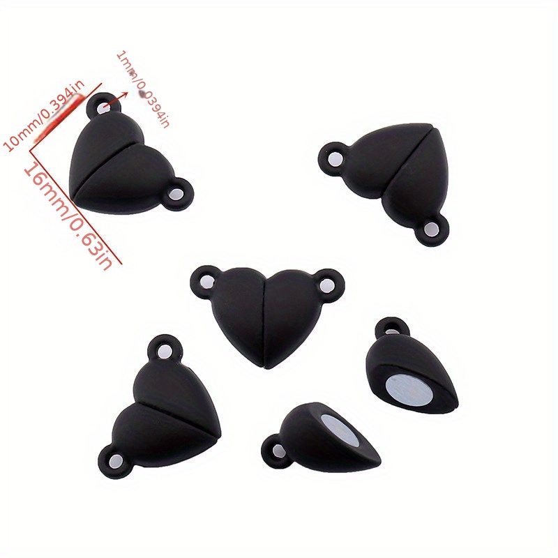 Colorful Heart Shape Magnetic Clasps Buckles For Jewelry - Temu