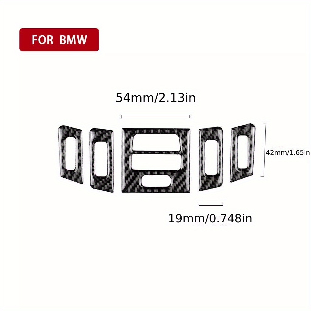Luxury Carbon Fiber For E90 E92 2005-2012 Air Vent Carbon Fiber Decorative Sticker