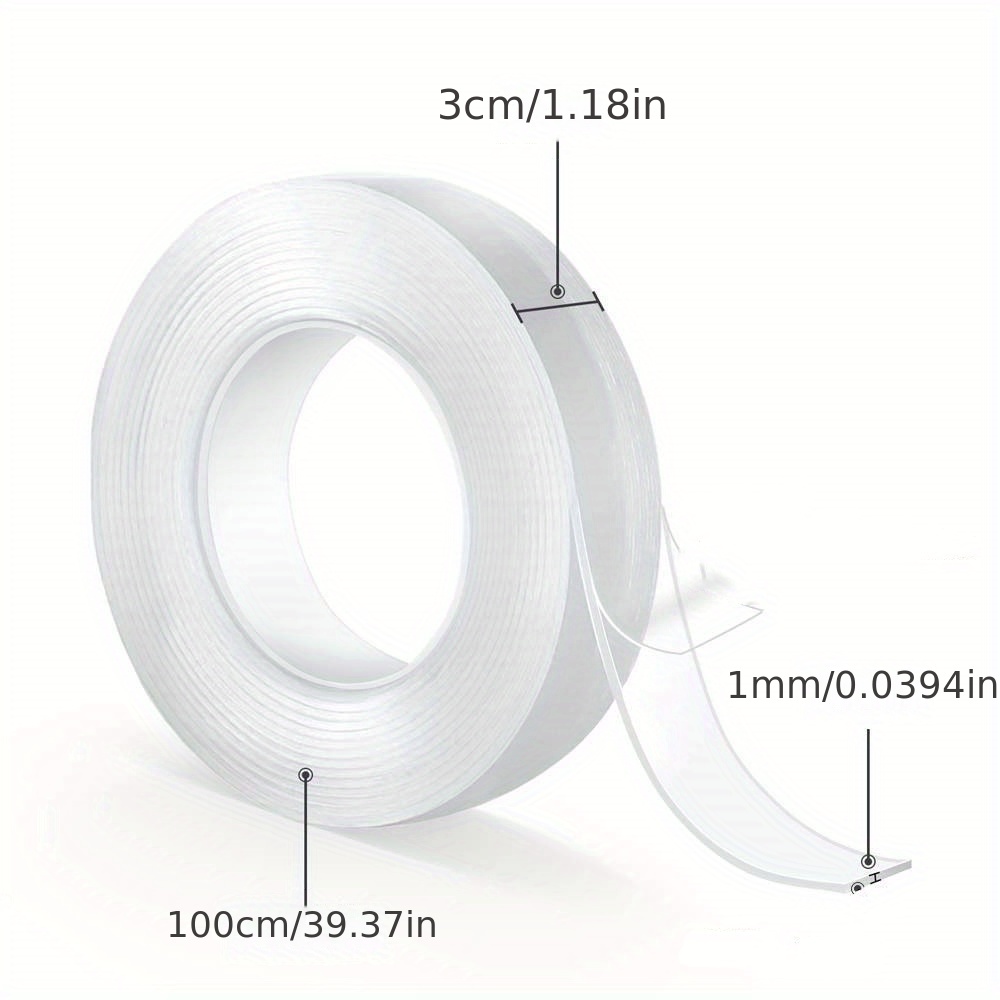 Super Strong Double Sided Adhesive Tape Washable Reusable - Temu