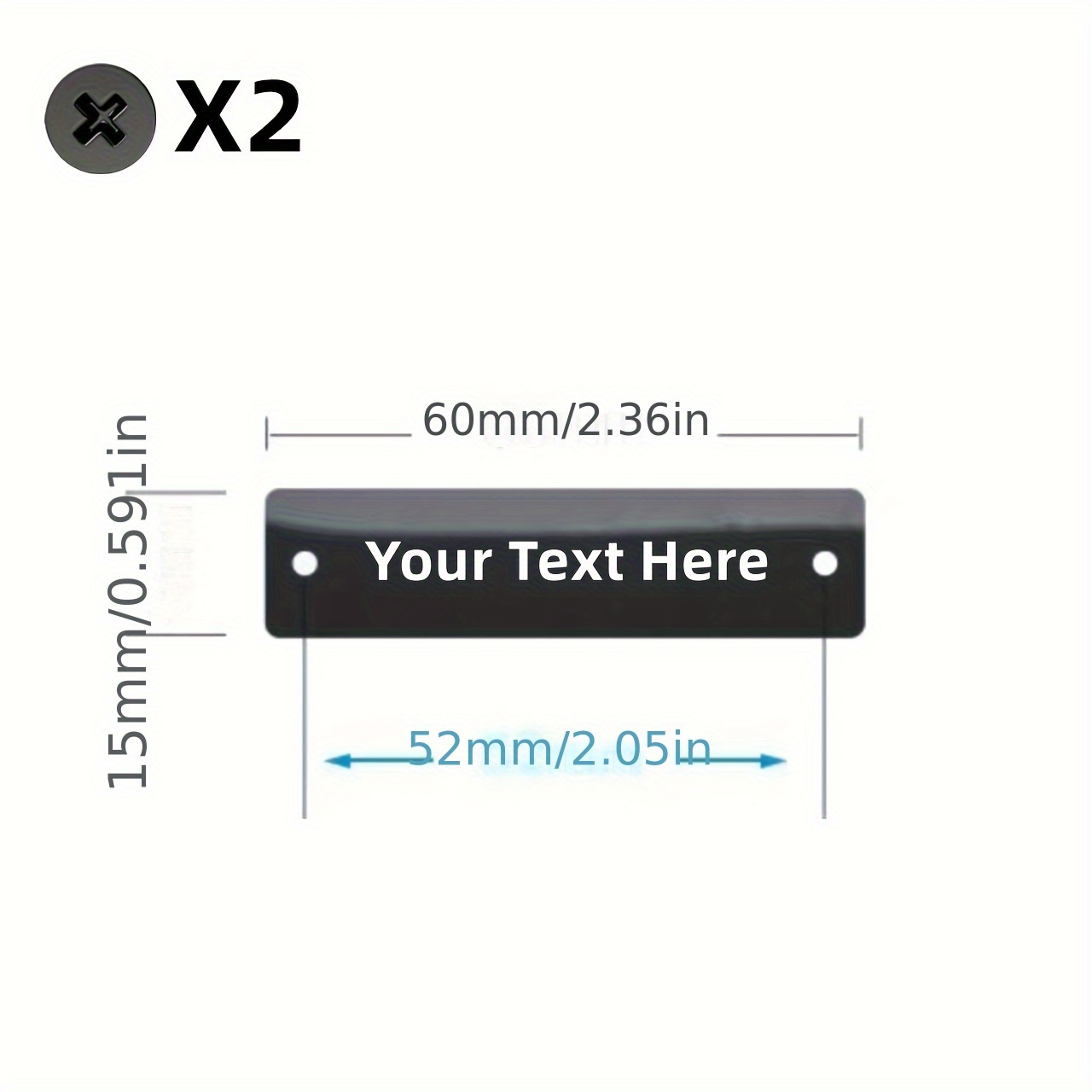 Custom Metal Plates, Personalized Engraved Nameplates, Personalized Stainless Steel Plaques, Metal Labels, Metal Labels, Screw-fixed Label Nameplates