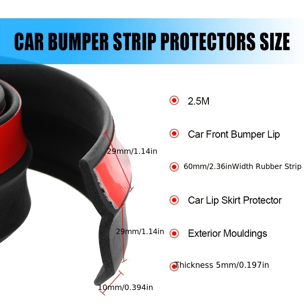 Bumper Strip Sticker Universal Car Front Bumper Spoiler - Temu