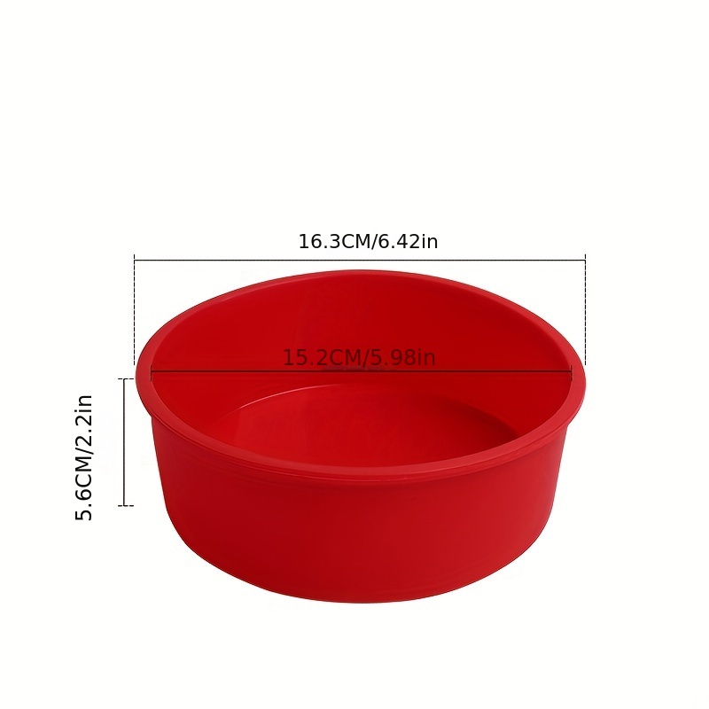 TEMU Yuhuphyllic 1pc, Silicone Cake Mold - 4-inch Baking Tray, & Easy To Clean, Fluffy Sponge , Essential Oven Accessory For Home Baking, Baking Accessories, Yuhuphyllic