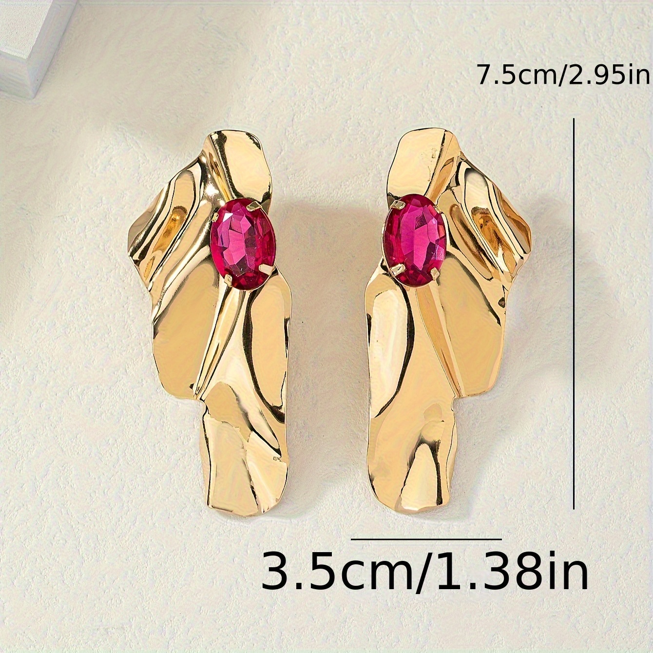 Wave Statement Earrings for Women Iron Drop Dangle Earrings