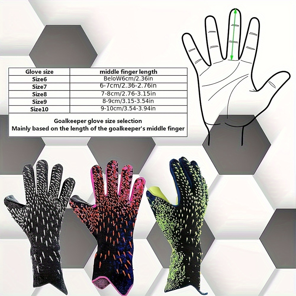 Soccer Goalkeeper Gloves with Strong Grip for Training and Game