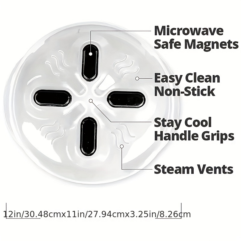 Microwave Cover Anti splatter Guard Lid With Steam - Temu