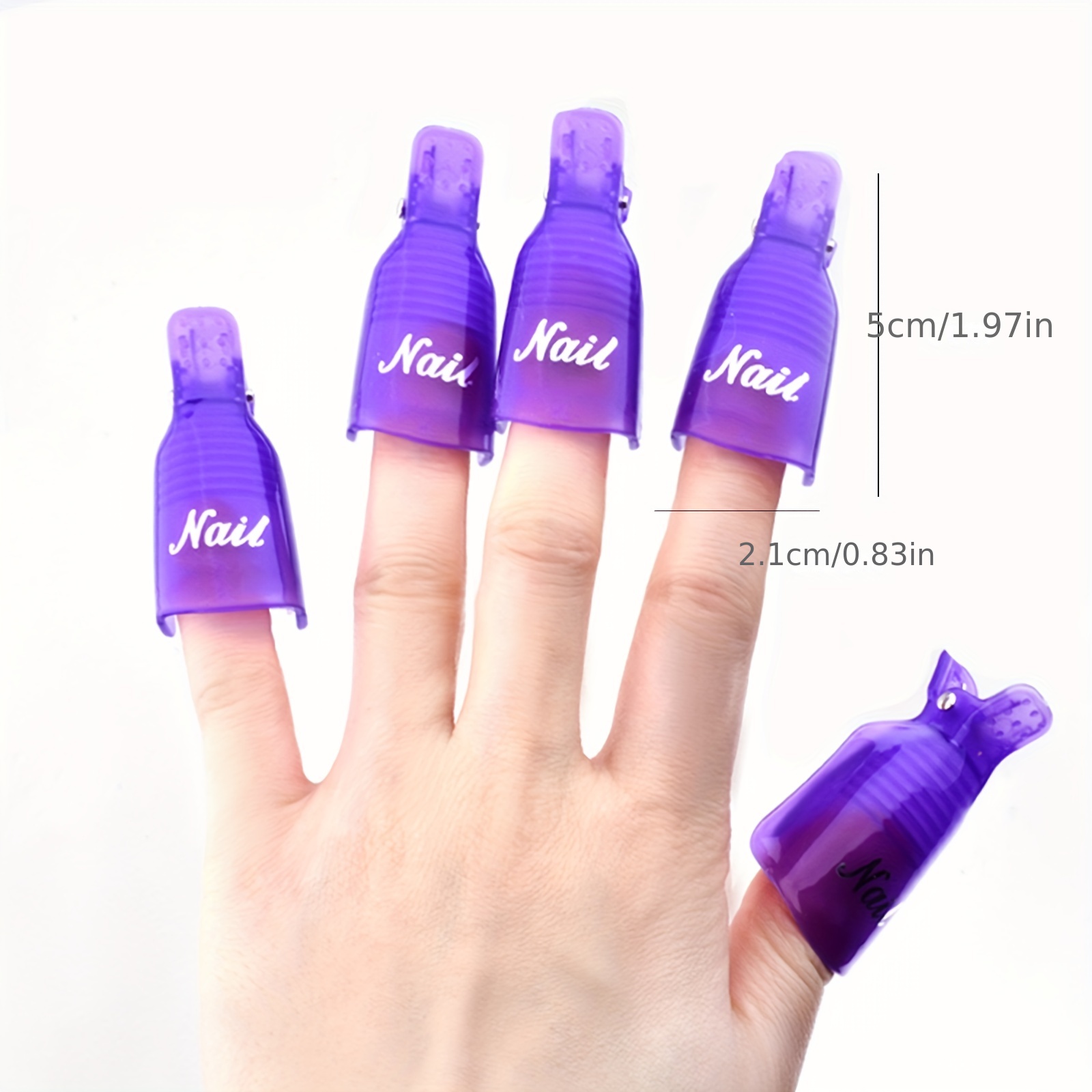 10 Pcs Nail Remover Plastica Nail Art Polish Soak Off - Temu Italy