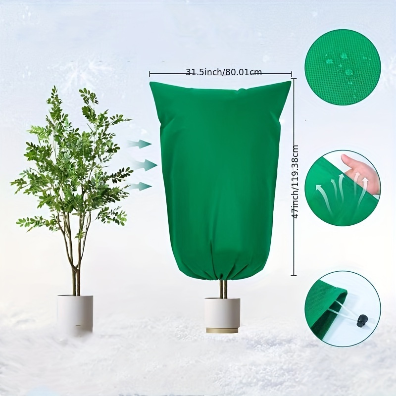 

1 Piece, Plant Insulation Cover - Non-woven Fabric Freeze Protection For Outdoor Plants