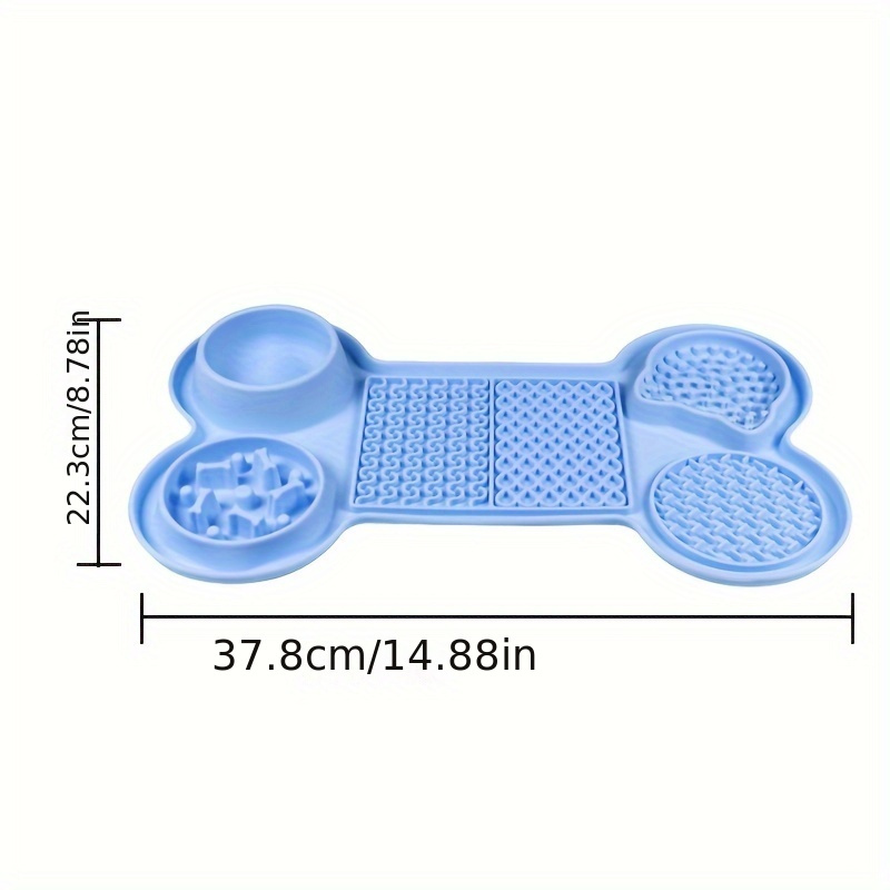 Pet Slow Feeder Multi-purpose 1 Silicone Dog Licking Mat For Dry & Wet  Food, Dog Slow Feeding Plate Bowl With Waterer No Spill Non-slip Dog Lick  Mat With Suction Cups - Temu