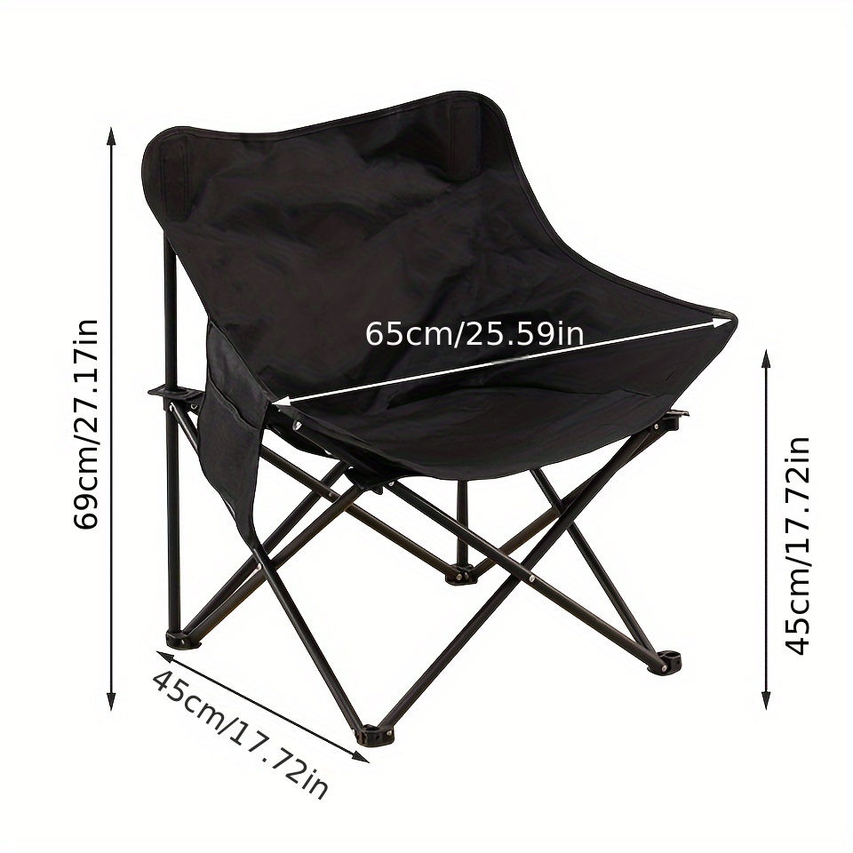 1pc Leisure Recliner Chair Portable Folding Chair For Outdoor Camping ...