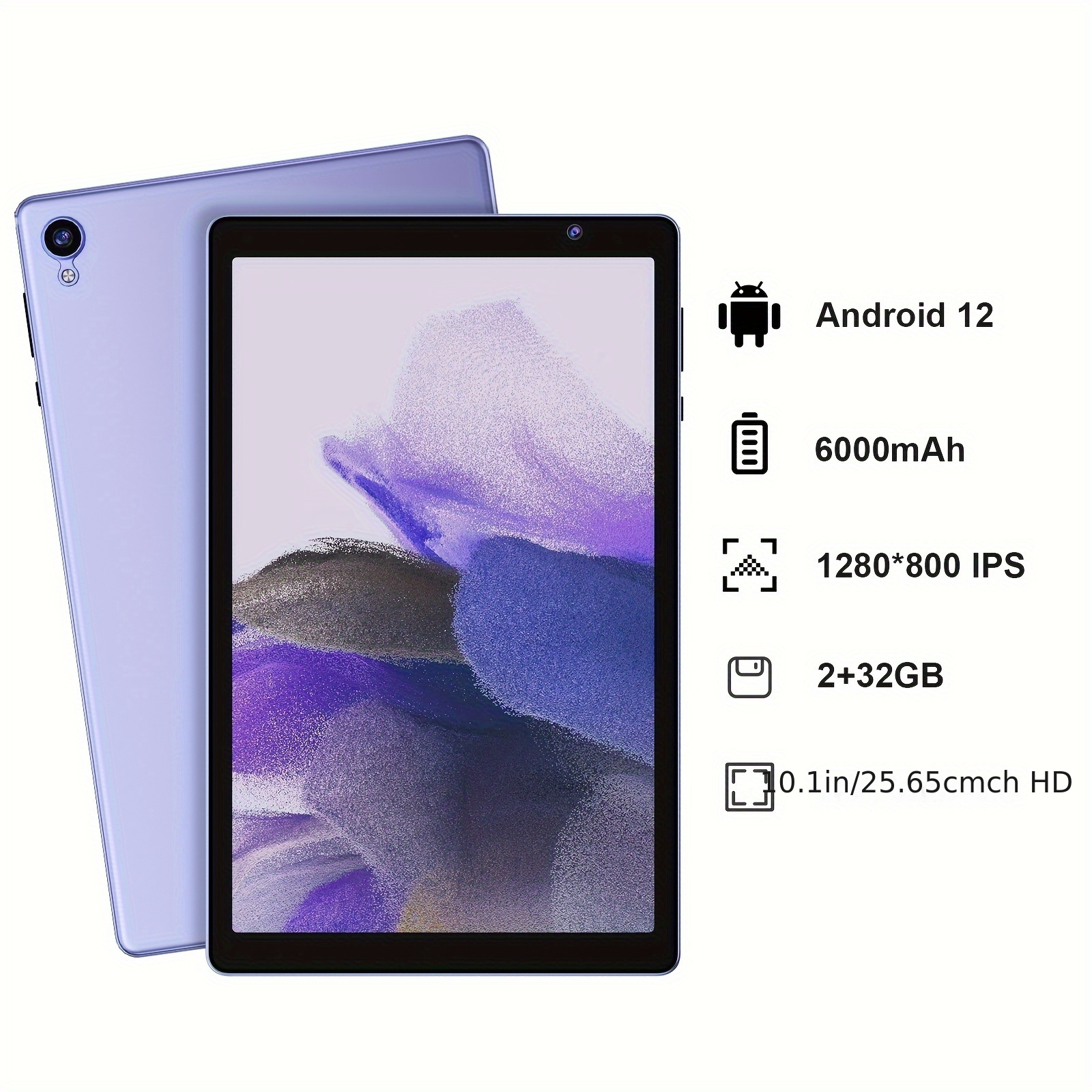 android 12 tablet pc with processor 32gb rom 128gb expansion support expansion 6000mah battery 24 5 cm tablet ips hd camera wi fi google details 2