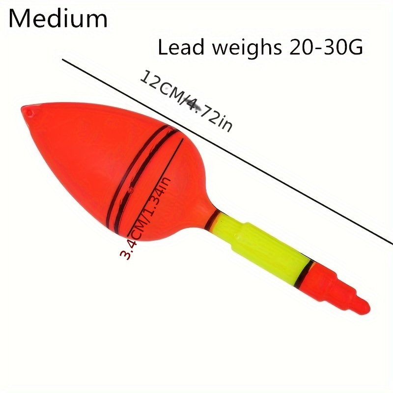 10pcs EVA Fishing Float Fishing Bobber Float Drift Float, Durable  Long‑Range Drifting Float Can Inert Glow Stick