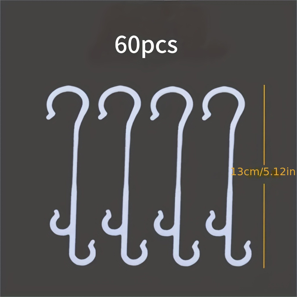 Image of 60 Plant Hooks, Vegetable Tomato Vine Bracket Hooks, Used To Support And Prevent Falling, Multi-component Structure Stable Planting Flower Accessories