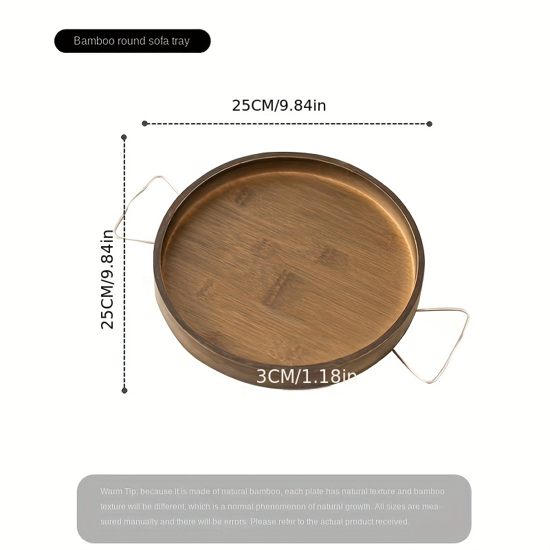 1 Mesa Bambú Reposabrazos Sofá Mesa Bandeja Reposabrazos - Temu